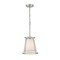 Z-Lite Lenyx Pendant 1 Light Mini Pendant, Brushed Nickel & White 1935MP-BN - alternate 1